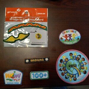 Girl Scouts Bridge to Cadette Patches plus Extras